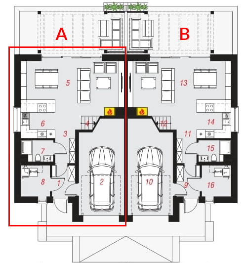 Plan parteru A